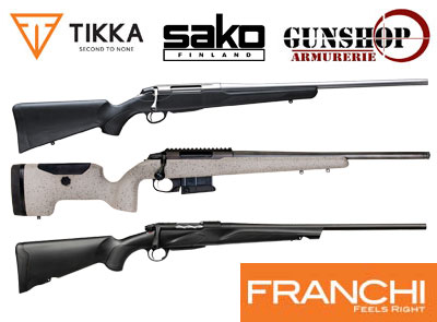 Carabine Tikka Sako et Franchi Horizon